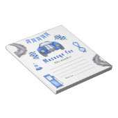 レースカー誕生日- Time Capsule Message ノートパッド (アングル)