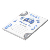 レースカー誕生日- Time Capsule Message ノートパッド (回転)