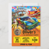 レースカー誕生祝い（写真あり） シーズンカード (正面)