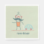 レースカー運転手 スタンダードランチョンナプキン (正面)