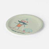 レースカー運転手 ペーパープレート (アングル)