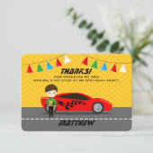 レースカー運転手 招待状 (スタンド正面)