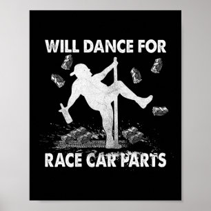 レースカー部品のウィル踊りダートトラックレース ポスター