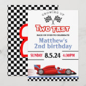 レースカー2位 招待状 (正面/裏面)