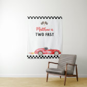 レースカー2速誕生日背景 タペストリー (インサイチュ)