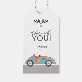レースカー2速2好奇心誕生日ありがとう ギフトタグ