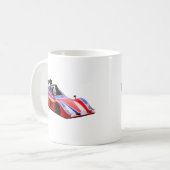 レースカー コーヒーマグカップ (正面左)