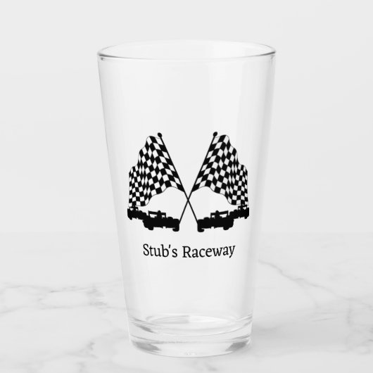 レースカー シルバー パーソナル タンブラーグラス (正面)