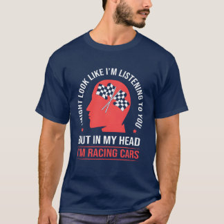 レースカー ファニーカーラバー ドラッグレーシング 家族 楽しい Tシャツ