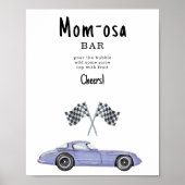 レースカー ベビーシャワー モモサバー ポスター (正面)