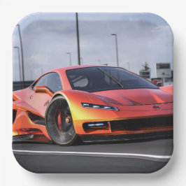 レースカー ペーパープレート