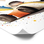 レースカー ポスター (角)