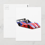 レースカー ポストカード (正面/裏面)