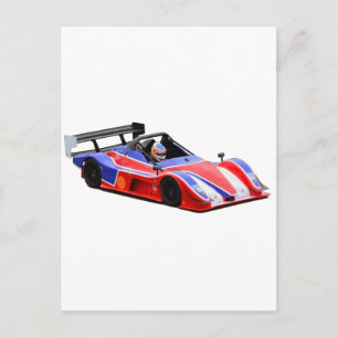 レースカー ポストカード
