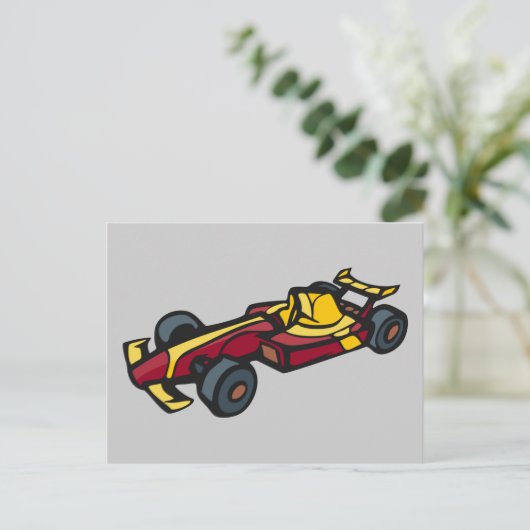 レースカー ポストカード (スタンド正面)