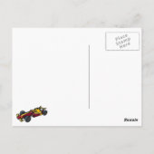 レースカー ポストカード (裏面)