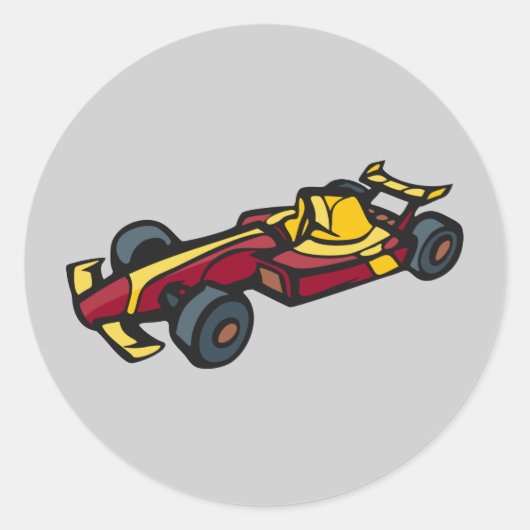 レースカー ラウンドシール (正面)