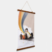レースカー 吊り下げ型タペストリー (傾斜あり)
