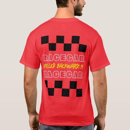 レースカー Tシャツ (裏面)