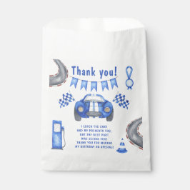 レースカーFirst Birthday Party Thank you フェイバーバッグ