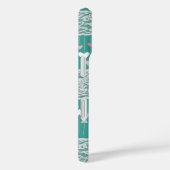 レースガーリー飾ターコイズ付きハートパターン Case-Mate iPhoneケース (裏面 / 右)