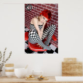 レースガールポスター ポスター (キッチン)