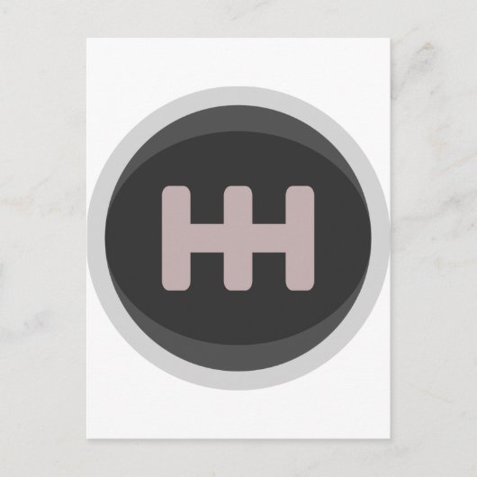 レースギアシフトノブ ポストカード (正面)