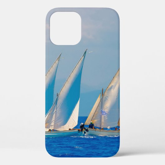 レースクラシックの木製の帆船、Spetses i Case-Mate iPhoneケース (裏面)