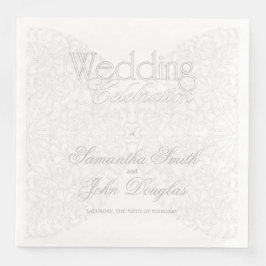 レースグレエレガントー&ホワイトミニマモダンリスト