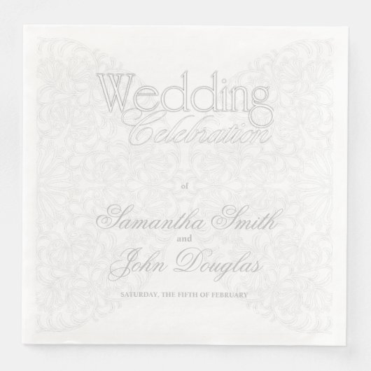 レースグレエレガントー&ホワイトミニマモダンリスト (正面)