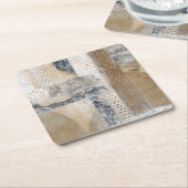 レースコラージュI スクエアペーパーコースター (アングル)