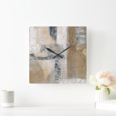 レースコラージュI スクエア壁時計 (ホーム)