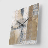 レースコラージュI スクエア壁時計 (傾斜)