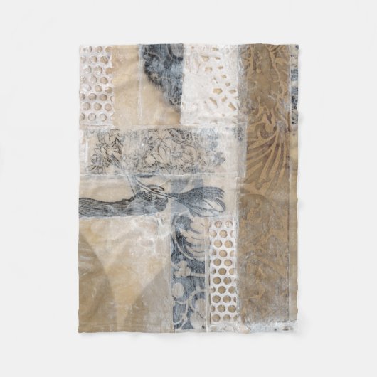 レースコラージュI フリースブランケット (正面)