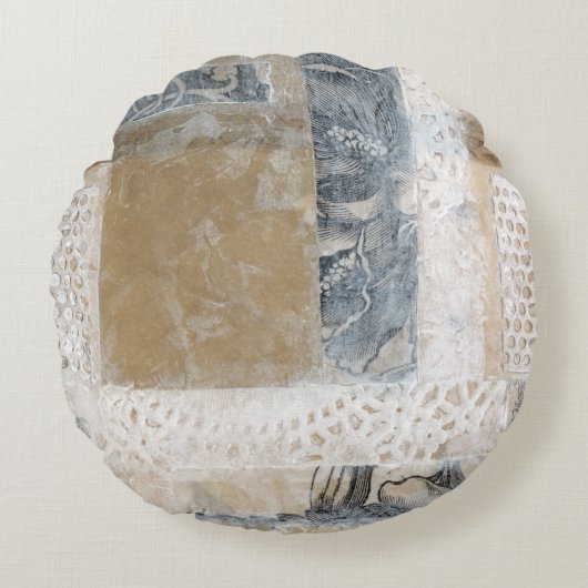 レースコラージュII ラウンドクッション (正面)