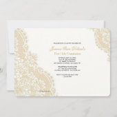 レースコーナー横型フォト招待状 招待状 (裏面)