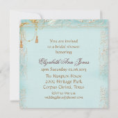 レーススクロール&タッセル招待状 招待状 (裏面)