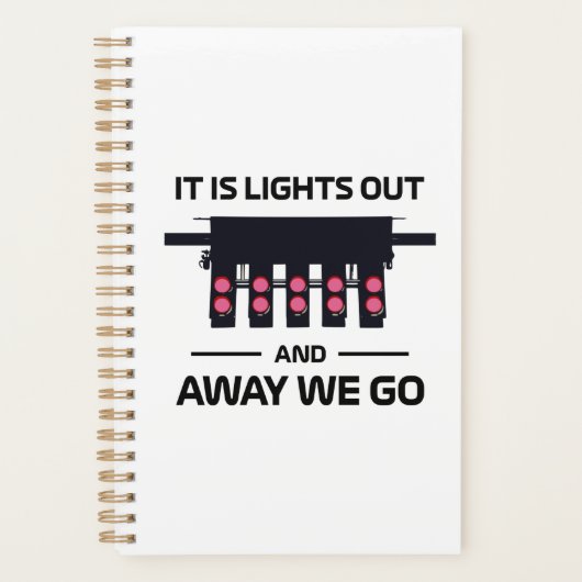 レーススタートレースカーライトアウトことわざ プランナー手帳 (正面)