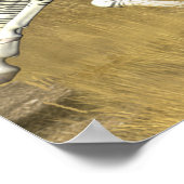 レースストライププリント- Zebraの群れ ポスター (角)