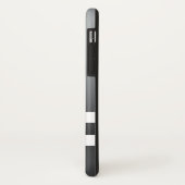 レースストライプレース白灰色がかった青 Case-Mate iPhoneケース (裏面/左)