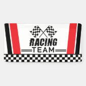 レースストライプ用バナ市松模様にー、レースフラッグ用バナー 横断幕 (横)