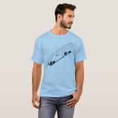 レースストライプ Tシャツ (正面フル)