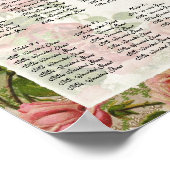 レーススワールティーバラヴィンテージ – テーブルのシーティングチャート ポスター (角)