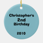 レースタイムフォトデコレーション セラミックオーナメント (裏面)