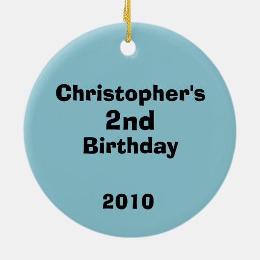 レースタイムフォトデコレーション セラミックオーナメント (裏面)