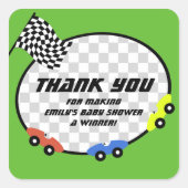 レースタイムベビーシャワー スクエアシール (正面)