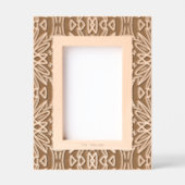 レースタイリッシュザ素朴エッチング木製写真枠 レーザー彫刻フレーム (正面)