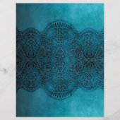 レースターコイズグランジスクラップブック作りクラフト紙 (正面)