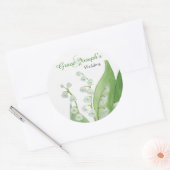 レーステッカーのリリー ラウンドシール (封筒)