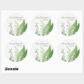 レーステッカーのリリー ラウンドシール (シート)